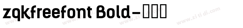 zqkfreefont Bold字体转换